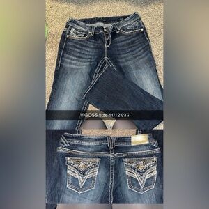 Vigoss Women's Dark Blue Boot Cut Jeans